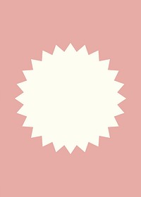 Pink starburst frame background