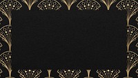 Vintage gatsby frame background, dark brown design