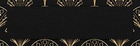 Vintage gatsby frame background, dark brown design