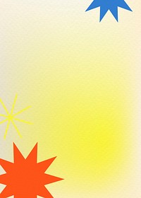 Yellow retro gradient background, starburst border