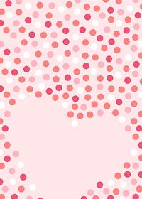 Pink Valentine's Day background, heart shape design