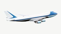 Airplane freight transportation collage element psd