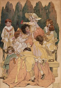 The auction record for a Smith work is $310,700 for this 1905 illustration from "A Child's Garden of Verses." It was sold February 17, 2010 through Heritage Auctions (1905) by Jessie Willcox Smith.