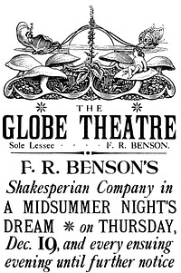 Poster by heywood sumner for the globe theatre (1894) by Heywood Sumner.