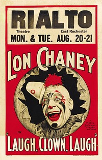 Film poster for the American drama film Laugh, Clown, Laugh (1928).