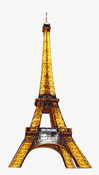 Eiffel tower isolated object psd