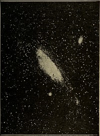 Identifier: astronomyforamat00flam (find matches)Title: Astronomy for amateursYear: 1904 (1900s)Authors: Flammarion, Camille, 1842-1925 Welby, Frances A. (Frances Alice) trSubjects: AstronomyPublisher: New York, D. Appleton and companyContributing Library: The Library of CongressDigitizing Sponsor: The Library of CongressView Book Page: Book ViewerAbout This Book: Catalog EntryView All Images: All Images From BookClick here to view book online to see this illustration in context in a browseable online version of this book.Text Appearing Before Image:Fig. 22.—The Star-Cluster in the Centaur. Another of the most beautiful, on account of itsregularity, is that of the Centaur (Fig. 22). These groups often assume the most extraordinaryshapes in the telescope, such as crowns, fishes, crabs,open mouths, birds with outspread wings, etc. We must also note the gaseous nehulcB^ universes in80 THE STARS, SUNS OF THE INFINITE the making, e.g., the famous Nebula in Orion, ofwhich we obtained some notion a while ago in connec-Text Appearing After Image:FiG. 23.—The Nebula in Andromeda.tion with its sextuple star: and also that in Andromeda(Fig- 23). 81 ASTRONOMY FOR AMATEURS Perhaps the most marvelous of all is that of theGreyhounds, which evolves in gigantic spirals round a ; ;f. f/0--^M^^^-- --W* i fli S ^-^^^^v■ ■^^■- ■ ■ 1 ^ \^ ^ % ^\-^^^^^:. r;; ^.;-lv ■ yfe-v •>. .-, \. ^v^ .,.c- - „;Mii^ J^ ■( /W~ f -V wk^ ^■•■■.^ ^****^\^^ > -3^ f .^k^* ^^ ^^^5^39^^ j^ ^^W M /^ v^w;• 3.X-«^^m ^- ■ --i ^^■■■^y^*^^^^^0i::- ■■■ -^ r: Fig. 24.—Nebula in the Greyhounds.dazzling focus, and then loses itself far off in the re-cesses of space. Fig. 24 gives a picture of it. 82 THE STARS, SUNS OF THE INFINITE Without going thus far, and penetrating into telescop-ic depths, my readers can get some notion of these star-clusters with the help of a small telescope or opera-glasses, or even with the unaided eye, by looking at thebeautiful group of the Pleiades, already familiar to uson aNote About ImagesPlease note that these images are extracted from scanned page images that may have been digitally enhanced for readability - coloration and appearance of these illustrations may not perfectly resemble the original work.