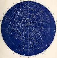 Identifier: astronomywithout00colb (find matches)Title: Astronomy without a telescope:Year: 1869 (1860s)Authors: Colbert, E(lias) (from old catalog)Subjects: Astronomy StarsPublisher: Chicago, G. & C. W. SherwoodContributing Library: The Library of CongressDigitizing Sponsor: The Library of CongressView Book Page: Book ViewerAbout This Book: Catalog EntryView All Images: All Images From BookClick here to view book online to see this illustration in context in a browseable online version of this book.Text Appearing Before Image:lavM9XTV * XVIIIText Appearing After Image:POSITION ABOVE THE HOEIZON. 61 ness, by estimating for the intermediate positionof the center, and striking the circle exactly throughthe points of intersection of all the circles in thediagram. Or, the circle of the horizon may bedrawn independently, for any latitude, by findingin the table of differences (page 56) the differencefor 30° or 60° of declination in the given latitude, setting off the semi-diurnal arcs from any meridianon Map No. XIV., on the Circles of Declination(parallels), and finding a point in the meridian fromwhich, as a center, the horizon circle may bestruck, passing through the given points on theDeclination Parallels, and also crossing the Equi-noctial in two exactly opposite points.Note About ImagesPlease note that these images are extracted from scanned page images that may have been digitally enhanced for readability - coloration and appearance of these illustrations may not perfectly resemble the original work.