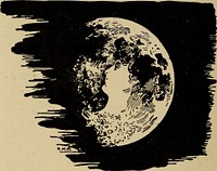 Identifier: astronomyforamat00flam (find matches)Title: Astronomy for amateursYear: 1904 (1900s)Authors: Flammarion, Camille, 1842-1925 Welby, Frances A. (Frances Alice) trSubjects: AstronomyPublisher: New York, D. Appleton and companyContributing Library: The Library of CongressDigitizing Sponsor: The Library of CongressView Book Page: Book ViewerAbout This Book: Catalog EntryView All Images: All Images From BookClick here to view book online to see this illustration in context in a browseable online version of this book.Text Appearing Before Image:Fig. 66.—The Mans head in the Moono not fail to see the masculine profile just described, andeven to imagine the **kiss in the Moon. These vague aspects disappear as soon as the Moonis examined with even the least powerful instruments: ASTRONOMY FOR AMATEURS the spots are better defined, and the illusions of indistinctvision vanish. Compare this direct photograph of theMoon, taken by the author some years ago (Fig. 69):here is neither a human figure, man, dog, hare, norfaggot; simply deep geographical configurations, and inthe low^er region, a luminous point v^hence certain lightText Appearing After Image:Fig. 67.—Womans head in the Moon. bands spread out, some being prolonged to a consider-able distance. And yet, from a little v^ay off, does itnot form the mans face above indicated ^ From the earliest astronomical observations madewith the aid of instruments by GaHleo, in 1609, peopletried to find out what the dark spots could represent, 238 THE MOON and they were called seas, because water absorbs light,and reflects it less than terra firma. The Moon of itselfNote About ImagesPlease note that these images are extracted from scanned page images that may have been digitally enhanced for readability - coloration and appearance of these illustrations may not perfectly resemble the original work.