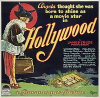 Poster for the 1923 film, Hollywood with Hope Drown as Angela.