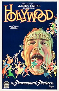 Poster for the 1923 film, Hollywood