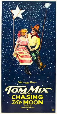 Movie poster for the American drama film Chasing the Moon (1922).