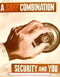 National Security Agency (NSA) security/motivational poster from the 1950s or 1960s.