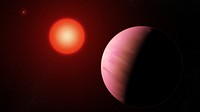 The newfound planet K2-288Bb, illustrated here, is slightly smaller than Neptune. Located about 226 light-years away, it orbits the fainter member of a pair of cool M-type stars every 31.3 days. NASA's Jet Propulsion Laboratory, Pasadena, California, manages the Spitzer Space Telescope mission for NASA's Science Mission Directorate, Washington. Science operations are conducted at the Spitzer Science Center at Caltech in Pasadena, California. Spacecraft operations are based at Lockheed Martin Space Systems Company, Littleton, Colorado. Data are archived at the Infrared Science Archive housed at the Infrared Processing and Analysis Center at Caltech. Caltech manages JPL for NASA. NASA Ames manages the Kepler and K2 missions for NASA's Science Mission Directorate. JPL managed Kepler mission development. Ball Aerospace & Technologies Corporation operates the flight system with support from the Laboratory for Atmospheric and Space Physics at the University of Colorado in Boulder. For more information about the Spitzer mission, visit http://www.nasa.gov/spitzer and http://spitzer.caltech.edu. For more information on the Kepler and the K2 mission, visit www.nasa.gov/Kepler.