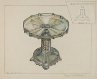 Magnus S. Fossum, Glass Cake Stand, c. 1936, NGA 23308