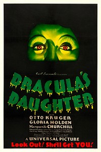 Theatrical release poster for the 1936 film Dracula's Daughter