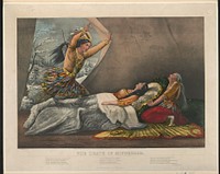 The death of Minnehaha  J. Cameron del. lith. N.Y (1867) by Currier & Ives