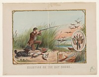 Shooting on the bay shore (1883) by Currier & Ives