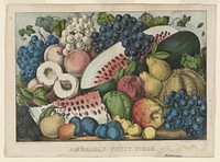 American fruit piece between 1857 and 1907 by Currier & Ives