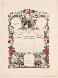 Family garland (1874) by Currier & Ives 