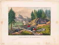 Gold mining in California (1871) by Currier & Ives