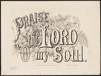 Praise the Lord o my soul (1875) by Currier & Ives