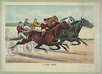 A fast heat (1894) by Currier & Ives.