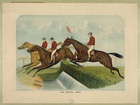 The water jump (1884) by Currier & Ives