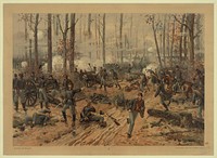 Battle of Shiloh  Thulstrup. (1888) by Thulstrup, Thure de