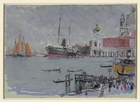 Excursion pier (between ca. 1901 and 1908) in high resolution by Joseph Pennell.