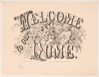 Welcome to our home (1874) by Currier & Ives