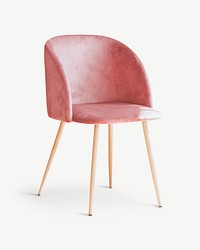 Pink chair isolated graphic psd