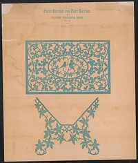 Prize designs for fret sawing (ca.1879) print in high resolution by Henry T. Williams. 