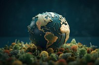 World map outdoors planet nature. AI generated Image by rawpixel.