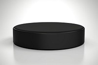 Circle black podium table technology furniture. AI generated Image by rawpixel.