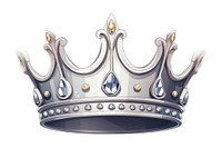 Crown jewelry white background accessories. AI generated Image by rawpixel.