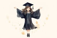 Female graduation portrait fashion adult. 