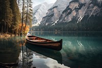 Boat landscape outdoors vehicle. 