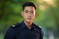 Portrait uniform officer police. AI generated Image by rawpixel.