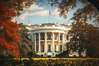 The White House house day architecture. AI generated Image by rawpixel.