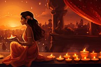 Diwali adult contemplation spirituality.  