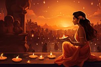 Diwali adult contemplation spirituality.  