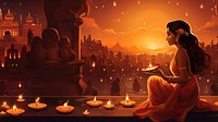 Diwali adult contemplation spirituality.  