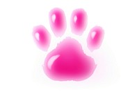 Paw purple petal pink. AI generated Image by rawpixel.
