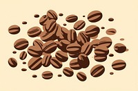 Coffee beans refreshment chocolate freshness. 