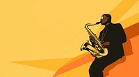 Aesthetic illustration of a black people playing saxophone. AI generated Image by rawpixel. 