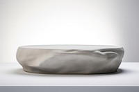 Circle gray rock podium stand furniture simplicity sculpture. AI generated Image by rawpixel.