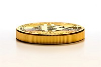 Crypto gold coin money. AI generated Image by rawpixel.