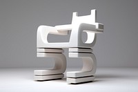 Chair furniture white armrest. AI generated Image by rawpixel.