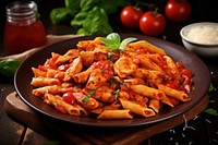 Tomato penne pasta sauce. 